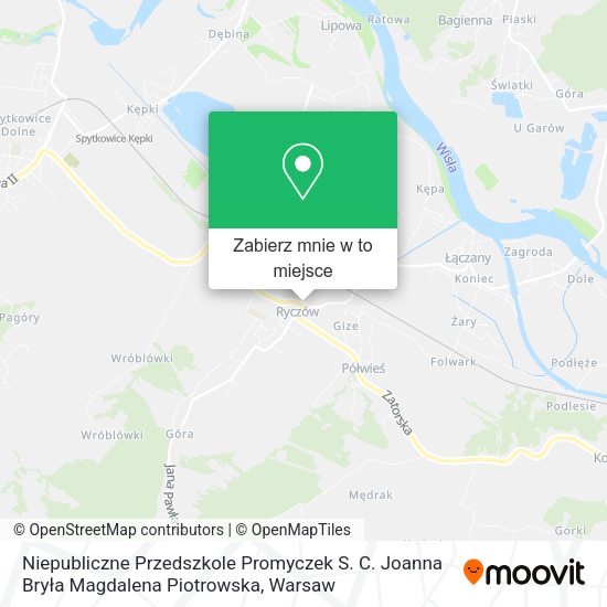 Mapa Niepubliczne Przedszkole Promyczek S. C. Joanna Bryła Magdalena Piotrowska