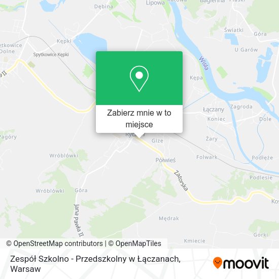 Mapa Zespół Szkolno - Przedszkolny w Łączanach