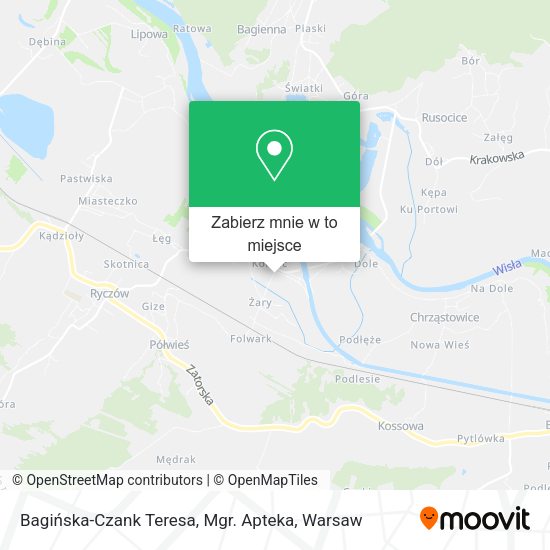 Mapa Bagińska-Czank Teresa, Mgr. Apteka