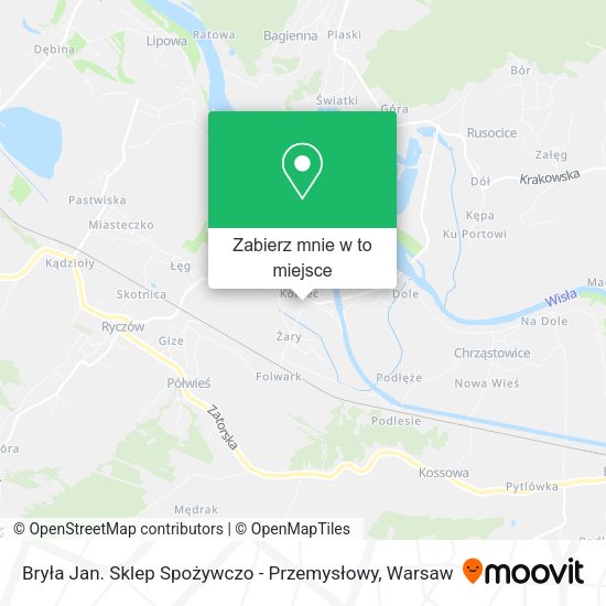 Mapa Bryła Jan. Sklep Spożywczo - Przemysłowy