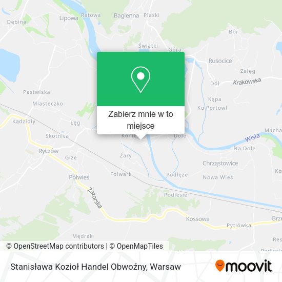 Mapa Stanisława Kozioł Handel Obwoźny