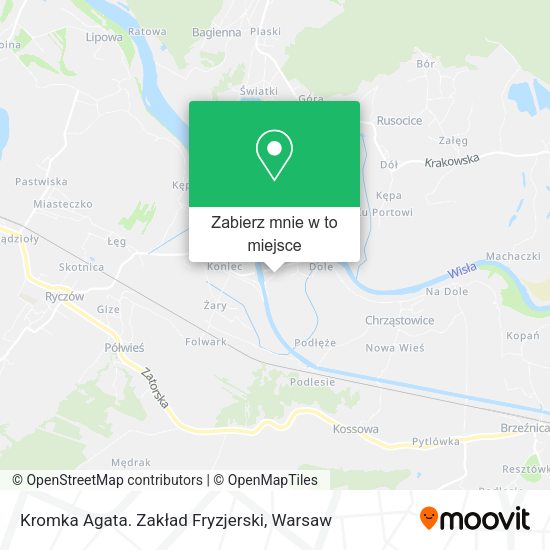 Mapa Kromka Agata. Zakład Fryzjerski