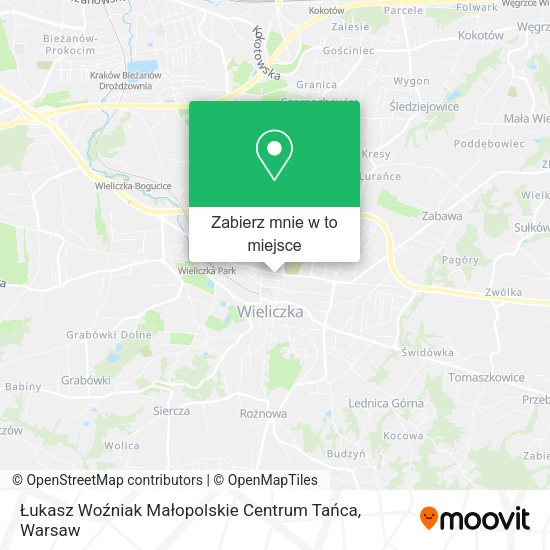 Mapa Łukasz Woźniak Małopolskie Centrum Tańca