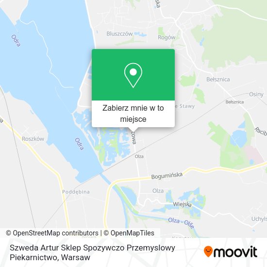 Mapa Szweda Artur Sklep Spozywczo Przemyslowy Piekarnictwo