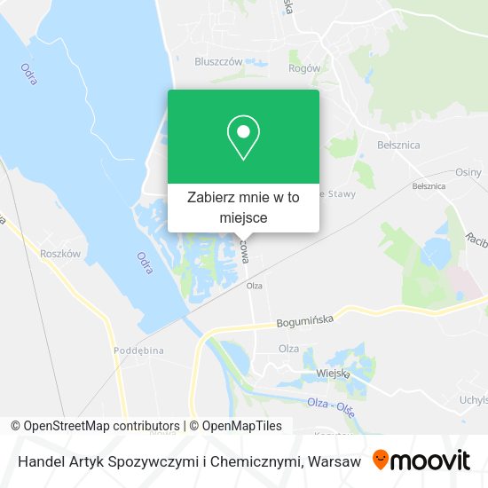 Mapa Handel Artyk Spozywczymi i Chemicznymi