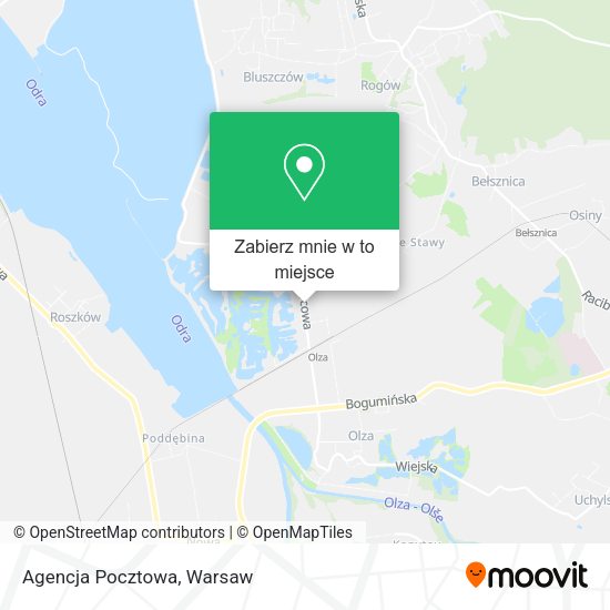 Mapa Agencja Pocztowa