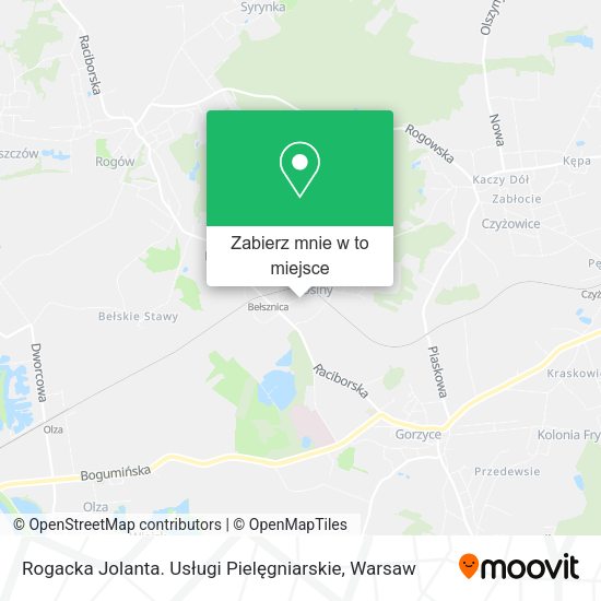 Mapa Rogacka Jolanta. Usługi Pielęgniarskie