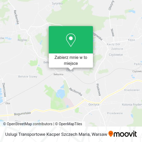 Mapa Uslugi Transportowe Kacper Szczech Maria