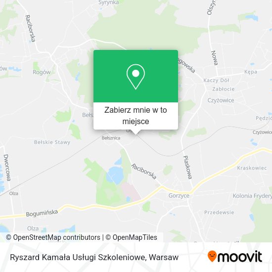 Mapa Ryszard Kamała Usługi Szkoleniowe