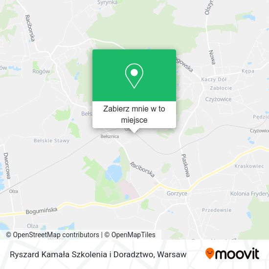 Mapa Ryszard Kamała Szkolenia i Doradztwo