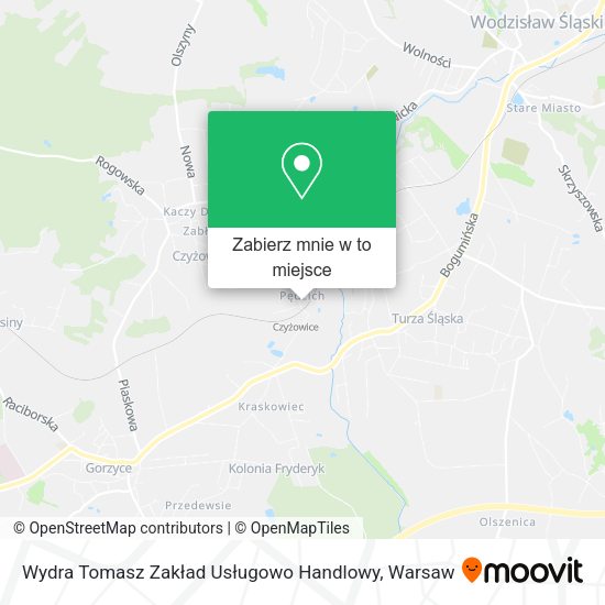 Mapa Wydra Tomasz Zakład Usługowo Handlowy