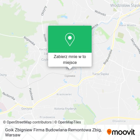 Mapa Goik Zbigniew Firma Budowlana-Remontowa Zbig