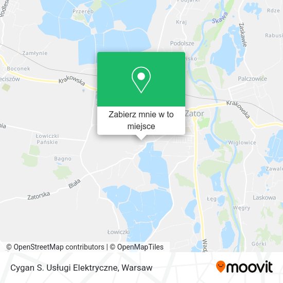 Mapa Cygan S. Usługi Elektryczne