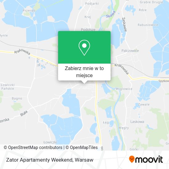 Mapa Zator Apartamenty Weekend