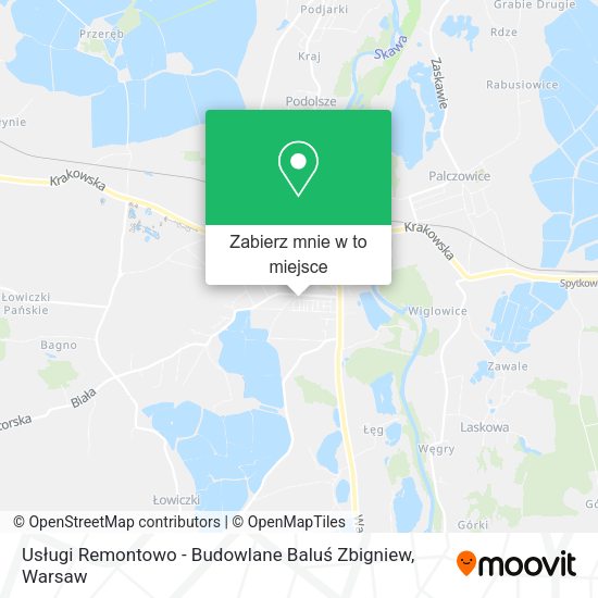 Mapa Usługi Remontowo - Budowlane Baluś Zbigniew