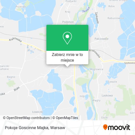 Mapa Pokoje Goscinne Majka