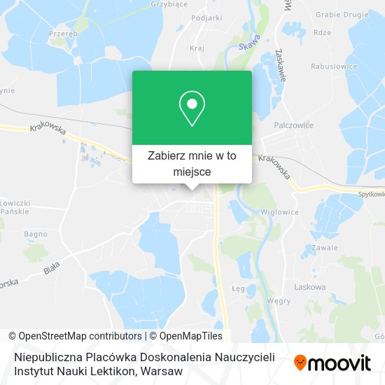 Mapa Niepubliczna Placówka Doskonalenia Nauczycieli Instytut Nauki Lektikon