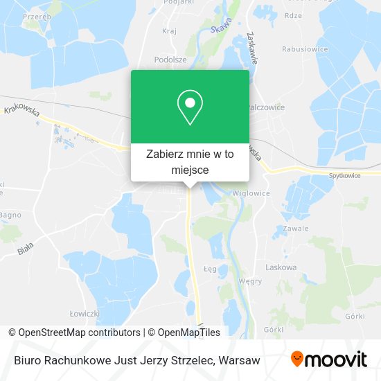 Mapa Biuro Rachunkowe Just Jerzy Strzelec