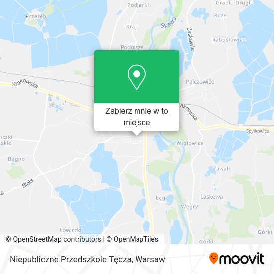 Mapa Niepubliczne Przedszkole Tęcza