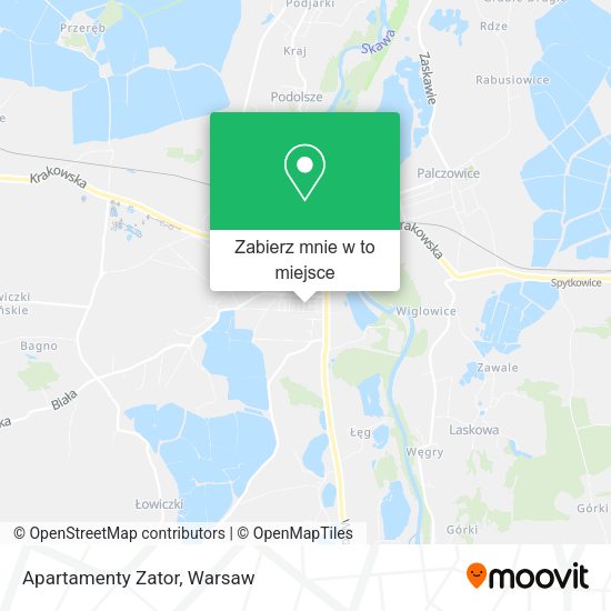 Mapa Apartamenty Zator