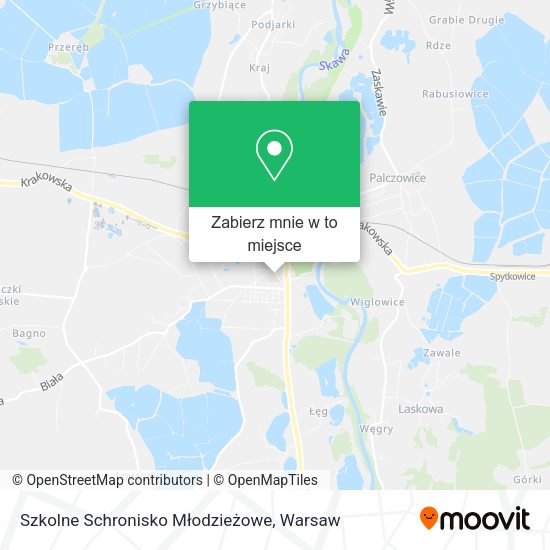 Mapa Szkolne Schronisko Młodzieżowe