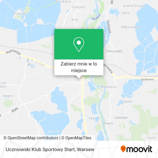 Mapa Uczniowski Klub Sportowy Start