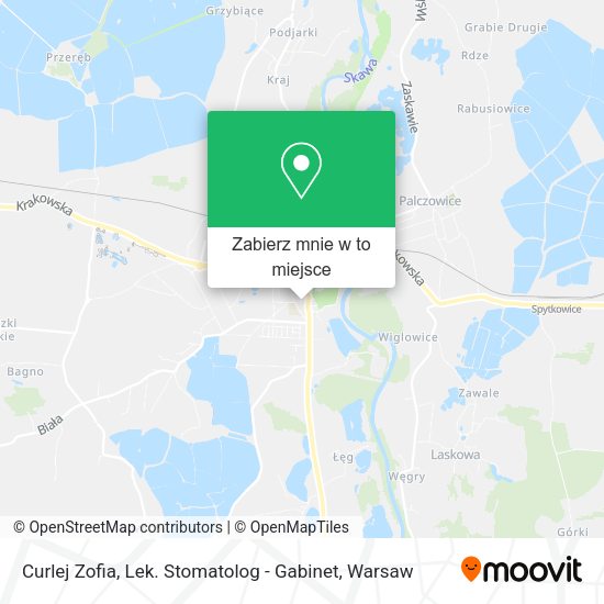Mapa Curlej Zofia, Lek. Stomatolog - Gabinet