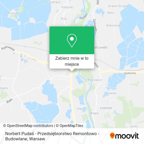 Mapa Norbert Pudaś - Przedsiębiorstwo Remontowo - Budowlane