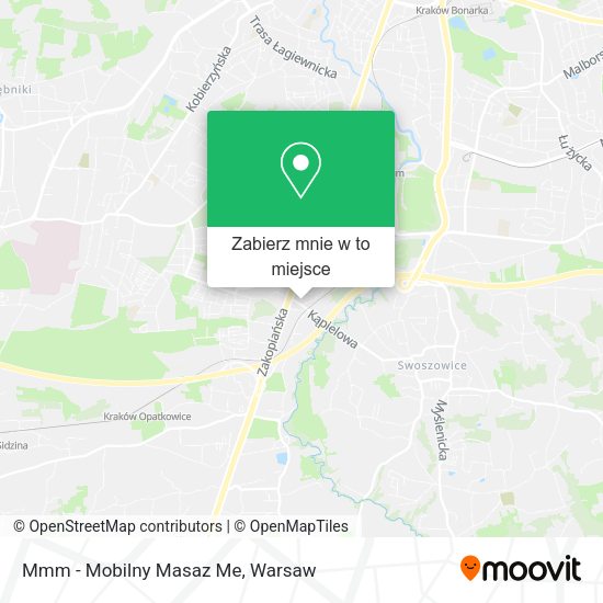 Mapa Mmm - Mobilny Masaz Me