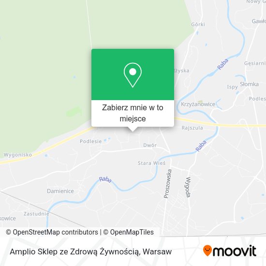 Mapa Amplio Sklep ze Zdrową Żywnością