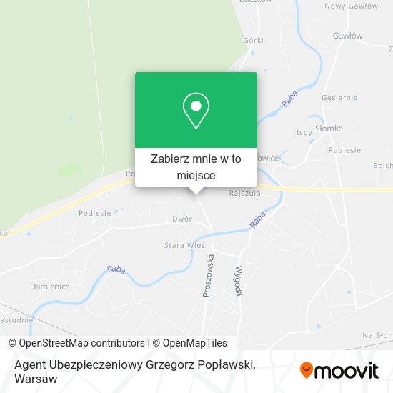 Mapa Agent Ubezpieczeniowy Grzegorz Popławski