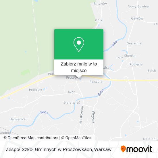 Mapa Zespół Szkół Gminnych w Proszówkach