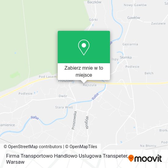 Mapa Firma Transportowo Handlowo Uslugowa Transpeter