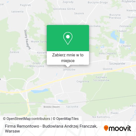 Mapa Firma Remontowo - Budowlana Andrzej Franczak