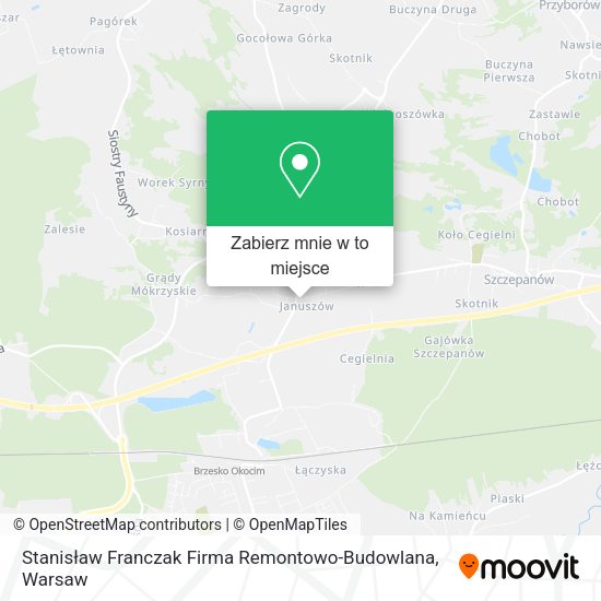 Mapa Stanisław Franczak Firma Remontowo-Budowlana