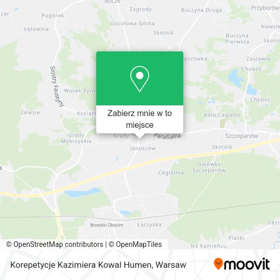 Mapa Korepetycje Kazimiera Kowal Humen