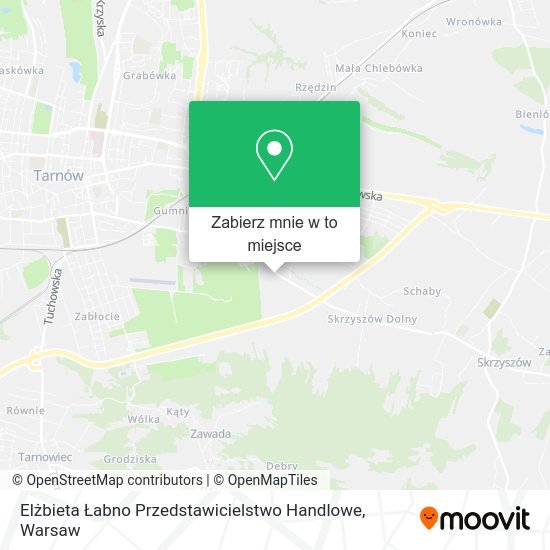 Mapa Elżbieta Łabno Przedstawicielstwo Handlowe