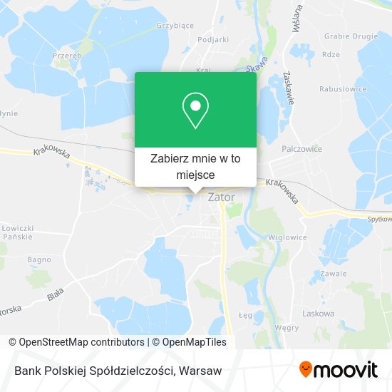 Mapa Bank Polskiej Spółdzielczości