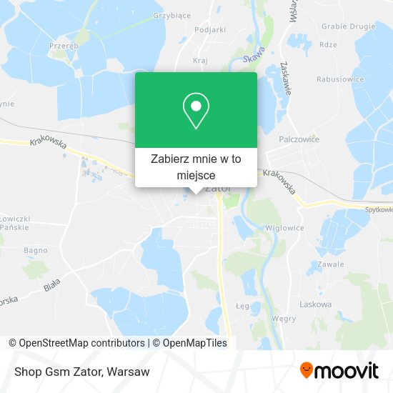 Mapa Shop Gsm Zator