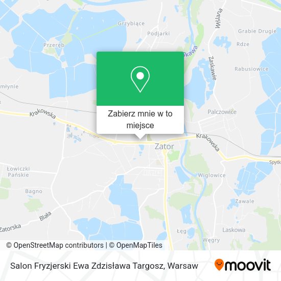 Mapa Salon Fryzjerski Ewa Zdzisława Targosz