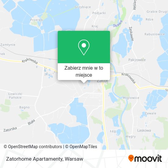 Mapa Zatorhome Apartamenty