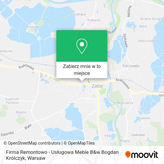 Mapa Firma Remontowo - Usługowa Meble B&w Bogdan Królczyk