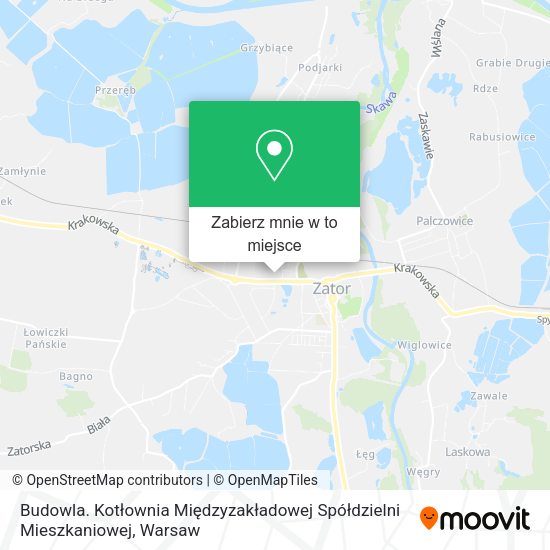 Mapa Budowla. Kotłownia Międzyzakładowej Spółdzielni Mieszkaniowej