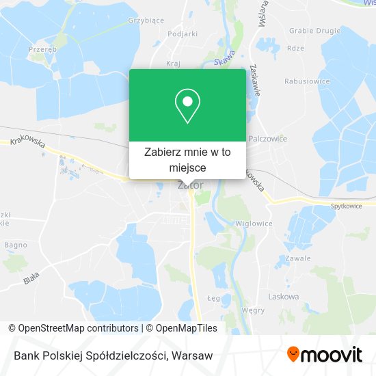 Mapa Bank Polskiej Spółdzielczości