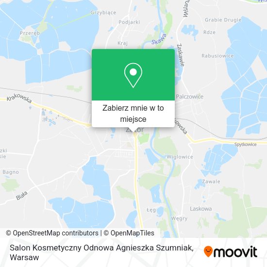 Mapa Salon Kosmetyczny Odnowa Agnieszka Szumniak