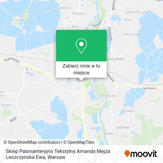 Mapa Sklep Pasmanteryjno Tekstylny Amanda Mejza Leszczynska Ewa