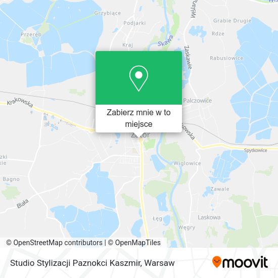 Mapa Studio Stylizacji Paznokci Kaszmir