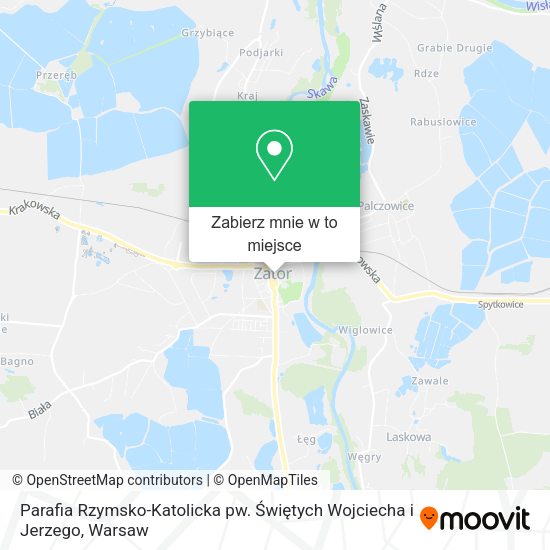 Mapa Parafia Rzymsko-Katolicka pw. Świętych Wojciecha i Jerzego