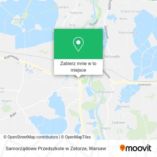 Mapa Samorządowe Przedszkole w Zatorze