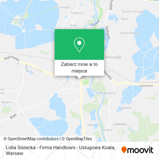 Mapa Lidia Górecka - Firma Handlowo - Uslugowa Koala